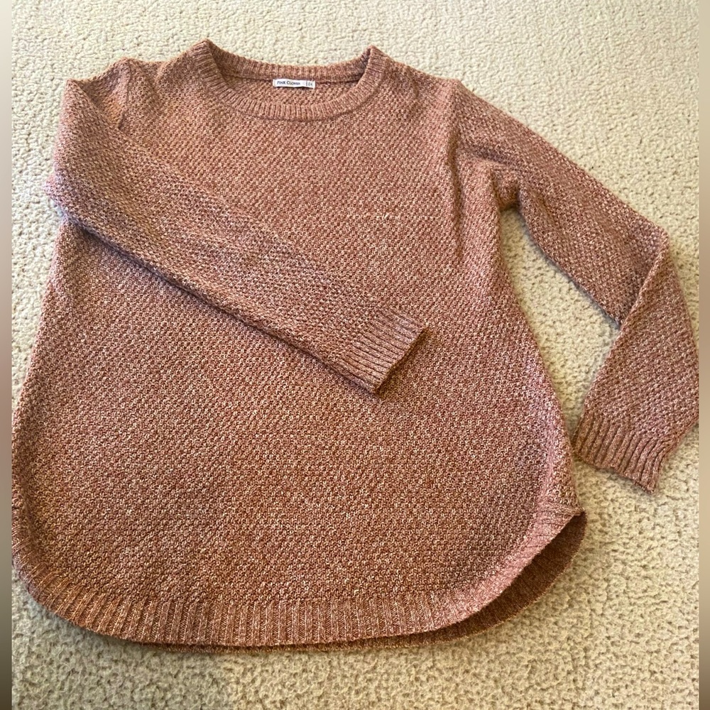 Dusty Rose Fall Sweater